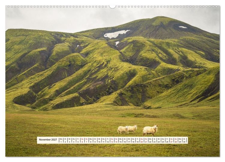 Produktbild: Island. Ein Jahr am Rand der Welt (Wandkalender 2027 DIN A2 quer), CALVENDO Monatskalender