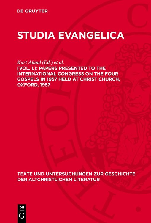 Produktbild: Papers presented to the international congress on the four gospels in 1957 held at Christ Church, Oxford, 1957