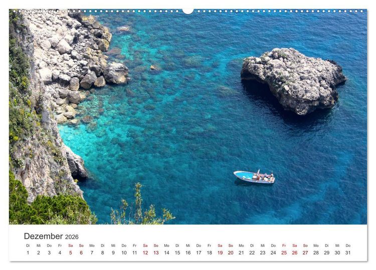 Produktbild: Capri - Im Golf von Neapel. (hochwertiger Premium Wandkalender 2026 DIN A2 quer), Kunstdruck in Hochglanz