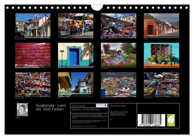 Produktbild: Guatemala - Land der 1000 Farben (Wandkalender 2026 DIN A4 quer), CALVENDO Monatskalender