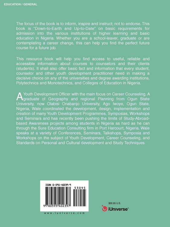 Produktbild: Nigeria's Undergraduate Studies