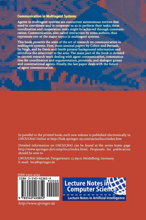 Produktbild: Communication in Multiagent Systems