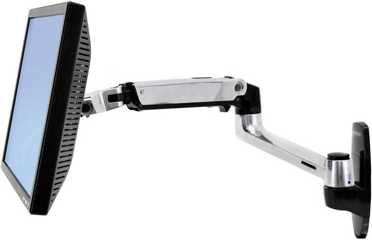 Produktbild: Ergotron Monitor-Wandhalterung LX Arm Wall Mount 1 Display(s) 38,1 cm (15") - 86,4 cm (34") Aluminium H&ouml;henverstellbar, Neigbar, Schwenkbar