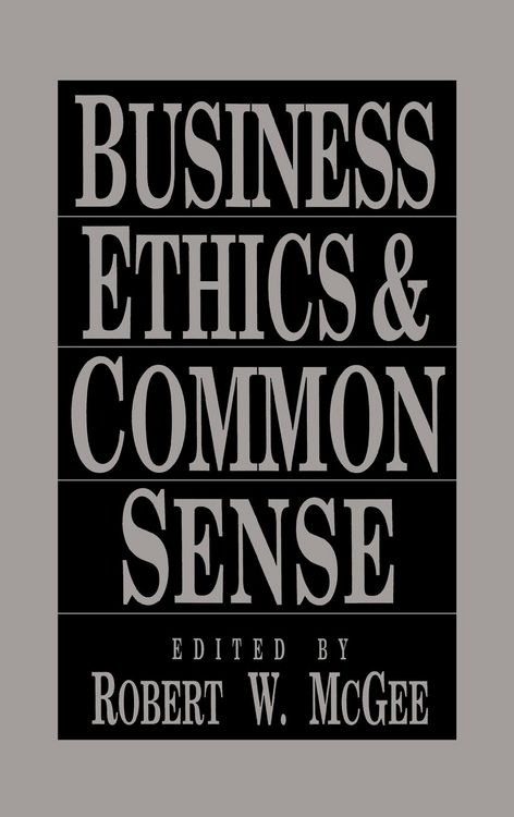 Produktbild: Business Ethics and Common Sense