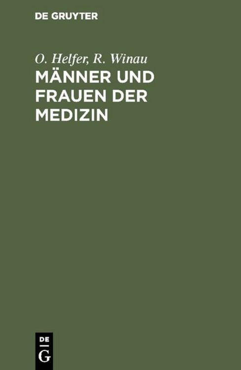 Produktbild: M&auml;nner und Frauen der Medizin