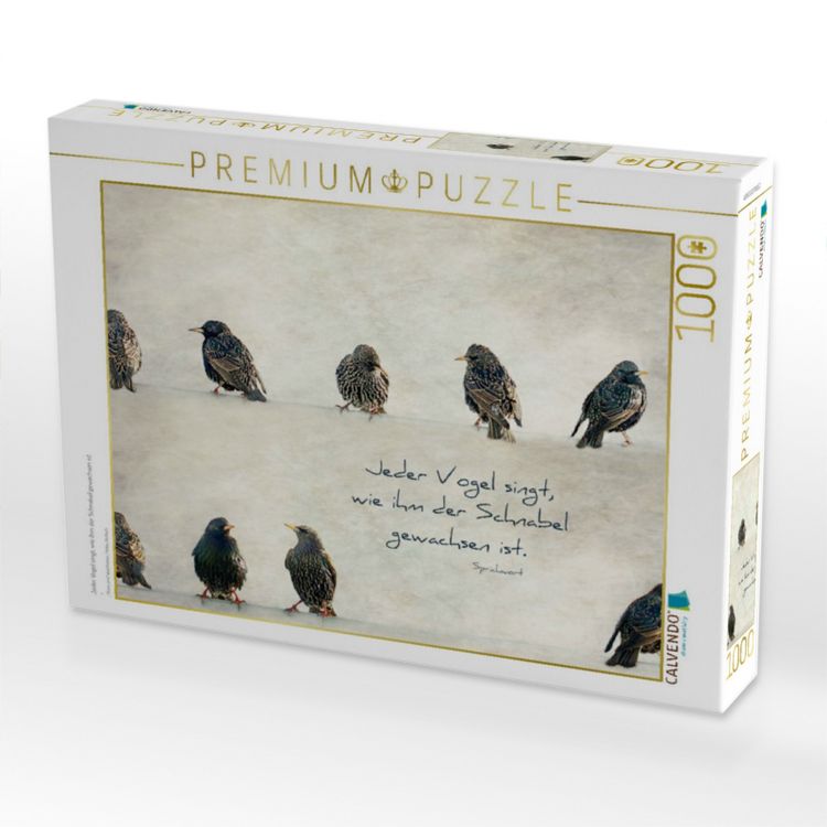 Produktbild: CALVENDO Puzzle Jeder Vogel singt, wie ihm der Schnabel gewachsen ist | 1000 Teile Lege-Gr&ouml;&szlig;e 64x48cm Foto-Puzzle f&uuml;r gl&uuml;ckliche Stunden