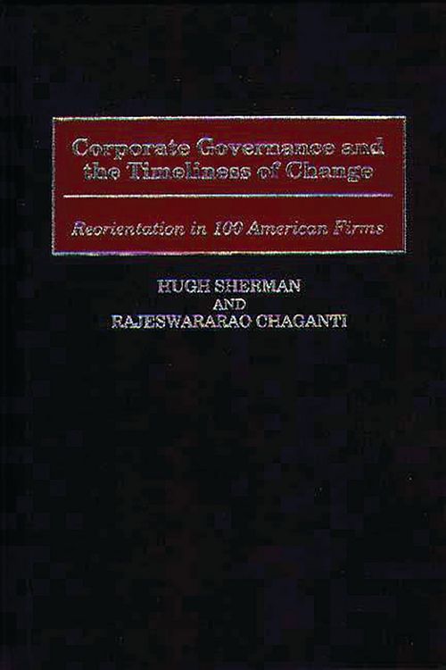 Produktbild: Corporate Governance and the Timeliness of Change