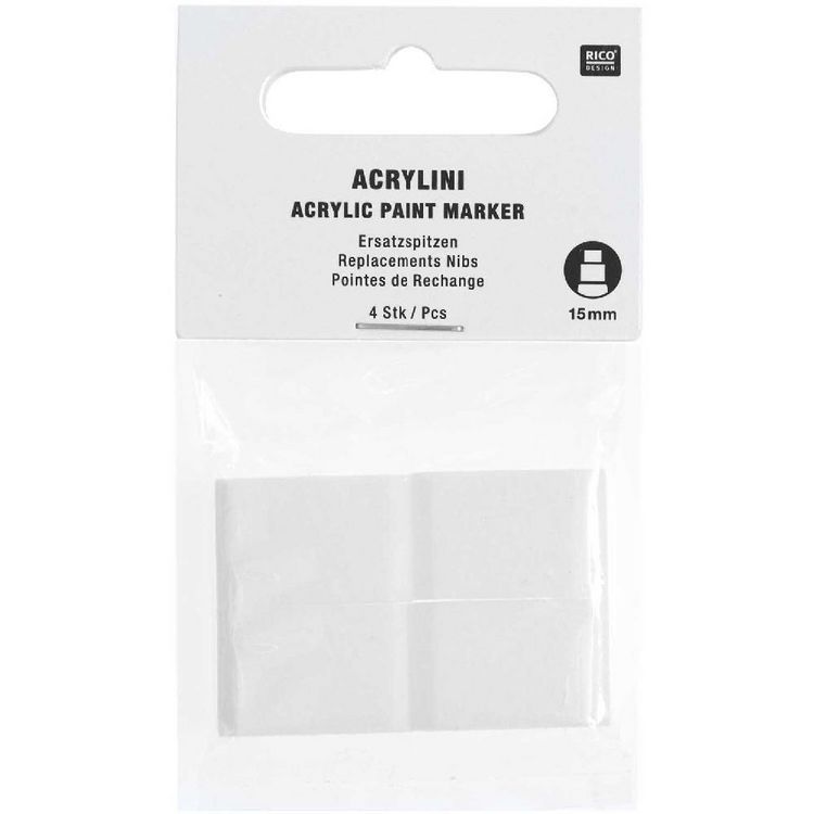 Produktbild: Ersatzspitzen Acrylini Marker XL, 15 mm 4 Stk