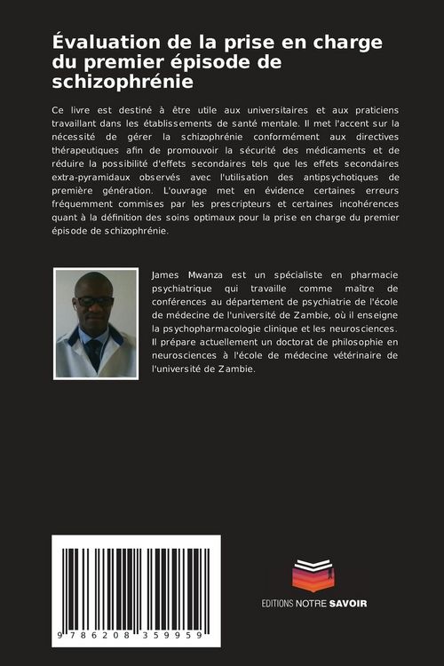 Produktbild: &Eacute;valuation de la prise en charge du premier &eacute;pisode de schizophr&eacute;nie