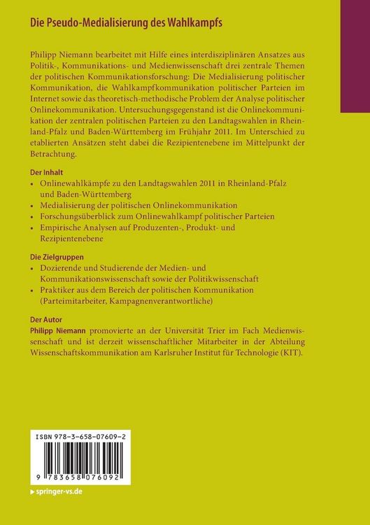 Produktbild: Die Pseudo-Medialisierung des Wahlkampfs