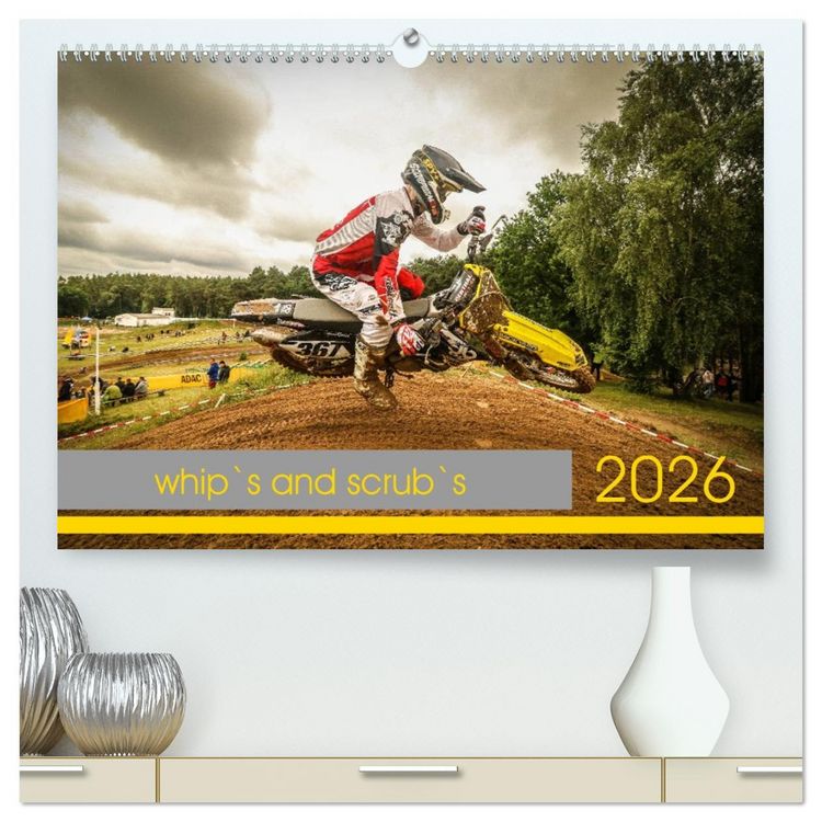 Produktbild: whip`s and scrub`s (hochwertiger Premium Wandkalender 2026 DIN A2 quer), Kunstdruck in Hochglanz