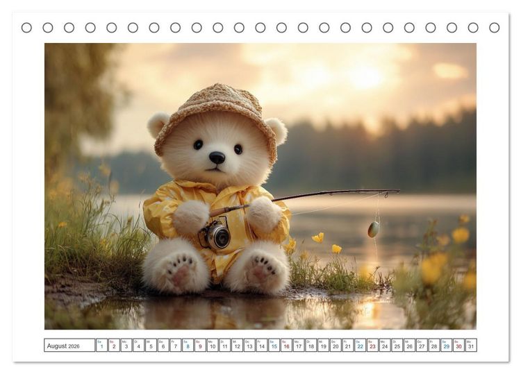 Produktbild: Kleiner Eisb&auml;r und die gro&szlig;e Welt (Tischkalender 2026 DIN A5 quer), CALVENDO Monatskalender