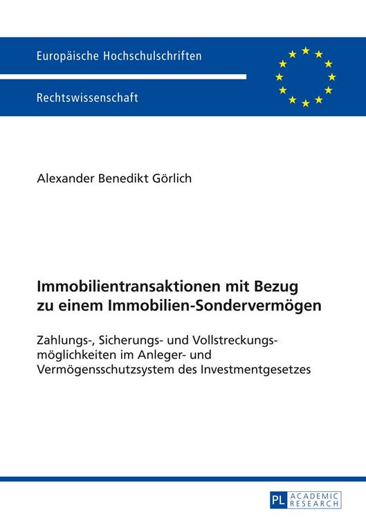 Produktbild: Immobilientransaktionen mit Bezug zu einem Immobilien-Sondervermoegen