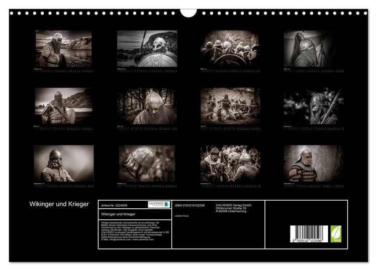 Produktbild: Wikinger und Krieger (Wandkalender 2026 DIN A3 quer), CALVENDO Monatskalender
