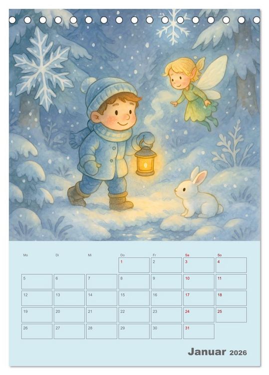 Produktbild: Tari und Tili (Tischkalender 2026 DIN A5 hoch), CALVENDO Monatskalender