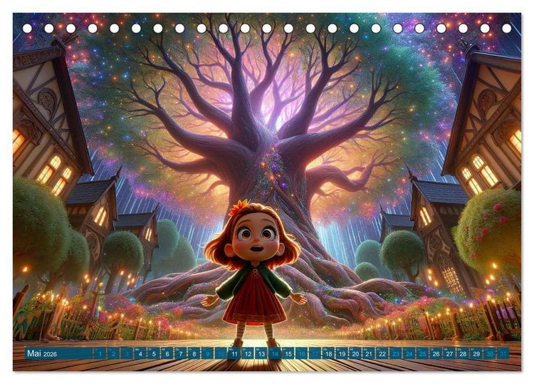 Produktbild: Hexenwelten: Ein Jahr voller Magie und Mysterien (Tischkalender 2026 DIN A5 quer), CALVENDO Monatskalender