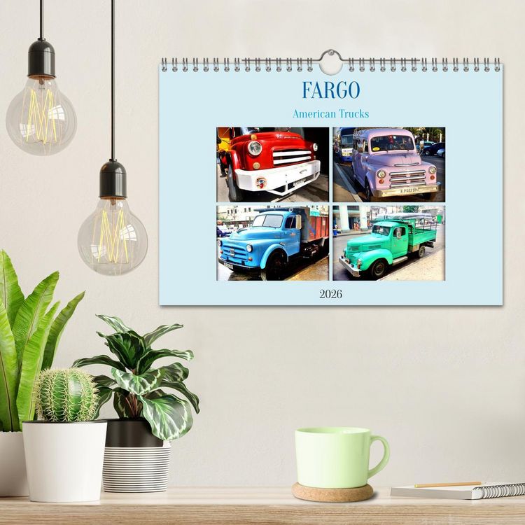 Produktbild: FARGO - American Trucks (Wandkalender 2026 DIN A4 quer), CALVENDO Monatskalender