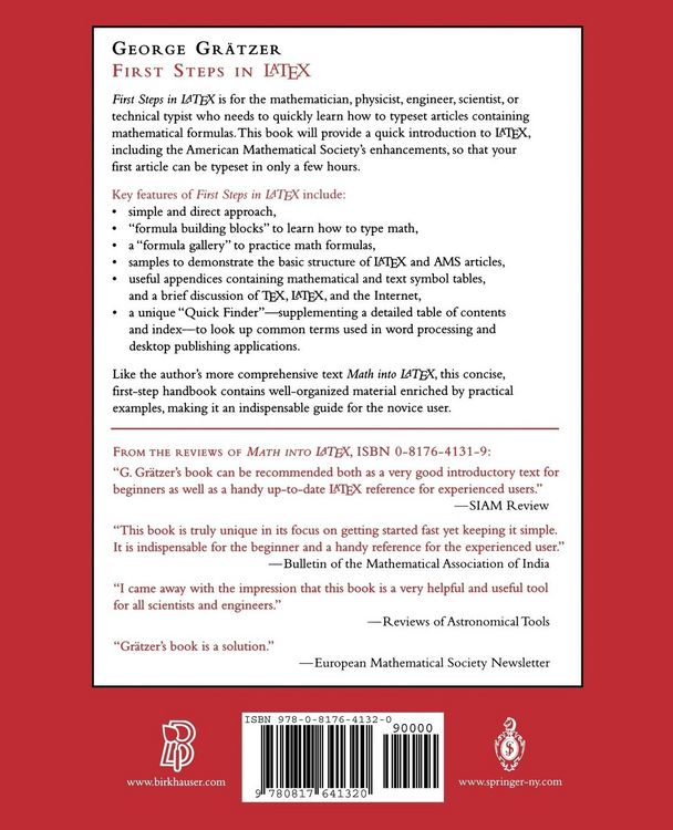 Produktbild: First Steps in LaTeX
