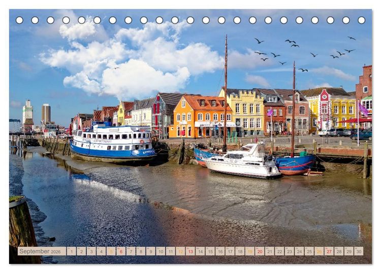 Produktbild: Nordsee-Urlaub (Tischkalender 2026 DIN A5 quer), CALVENDO Monatskalender