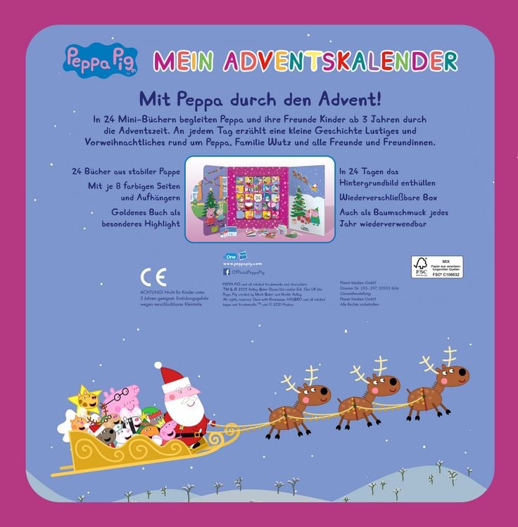 Produktbild: Peppa Pig Adventskalender I Peppa Wutz