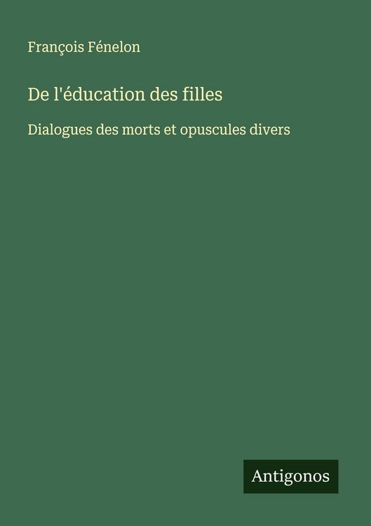 Produktbild: De l'&eacute;ducation des filles