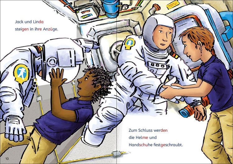 Produktbild: Lesel&ouml;wen Lesetraining 1. Klasse - Alarm auf der Weltraumstation