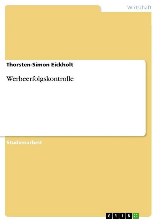 Produktbild: Werbeerfolgskontrolle