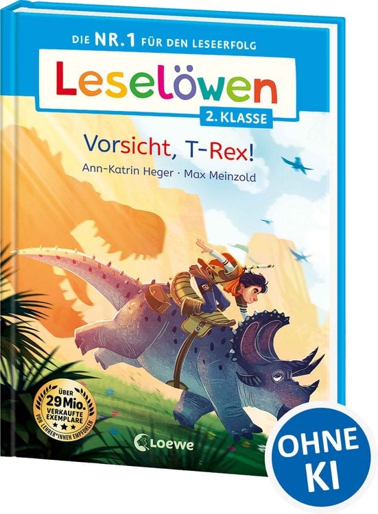 Produktbild: Lesel&ouml;wen 2. Klasse - Vorsicht, T-Rex!