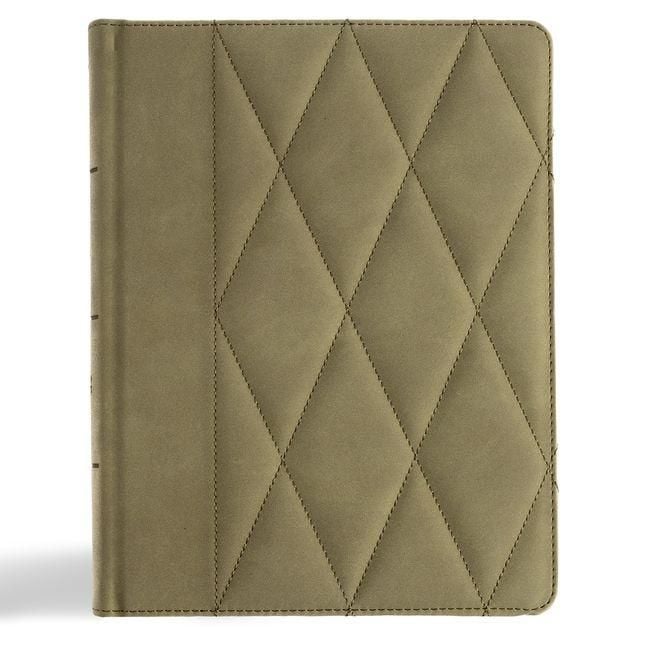 Produktbild: CSB Notetaking Bible, Large Print Edition, Sage Suedesoft Leathertouch Over Board