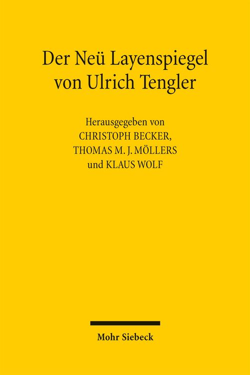 Produktbild: Der Ne&uuml; Layenspiegel von Ulrich Tengler