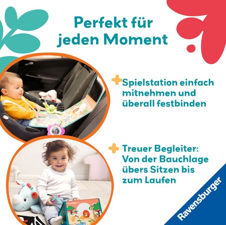 Produktbild: Ravensburger 4866 - play+ Nashorn Spielkissen (für die Bauchlage)