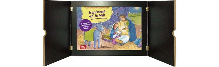 Produktbild: Jesus kommt auf die Welt. Kamishibai Bildkartenset.