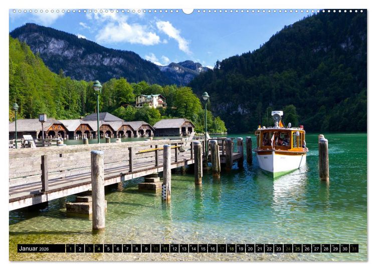 Produktbild: St. Bartholom&auml; und der K&ouml;nigssee (Wandkalender 2026 DIN A2 quer), CALVENDO Monatskalender