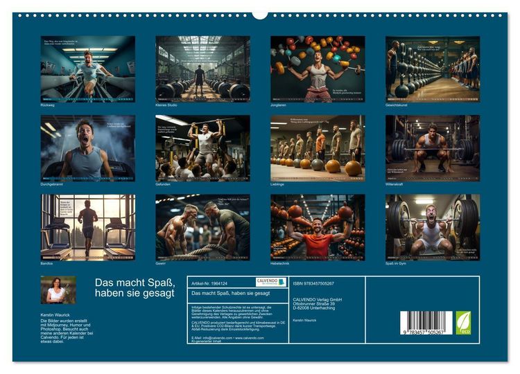 Produktbild: Das macht Spa&szlig;, haben sie gesagt (hochwertiger Premium Wandkalender 2026 DIN A2 quer), Kunstdruck in Hochglanz