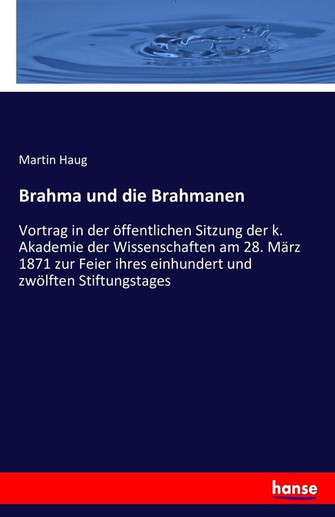 Produktbild: Brahma und die Brahmanen