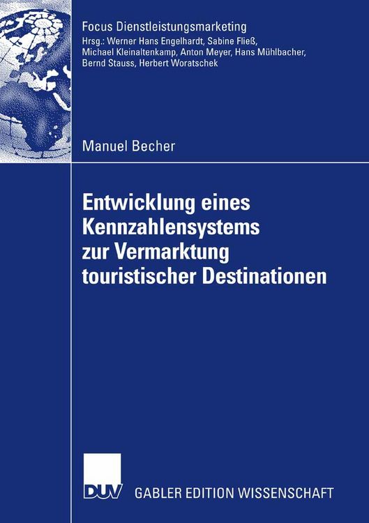 Produktbild: Entwicklung eines Kennzahlensystems zur Vermarktung touristischer Destinationen