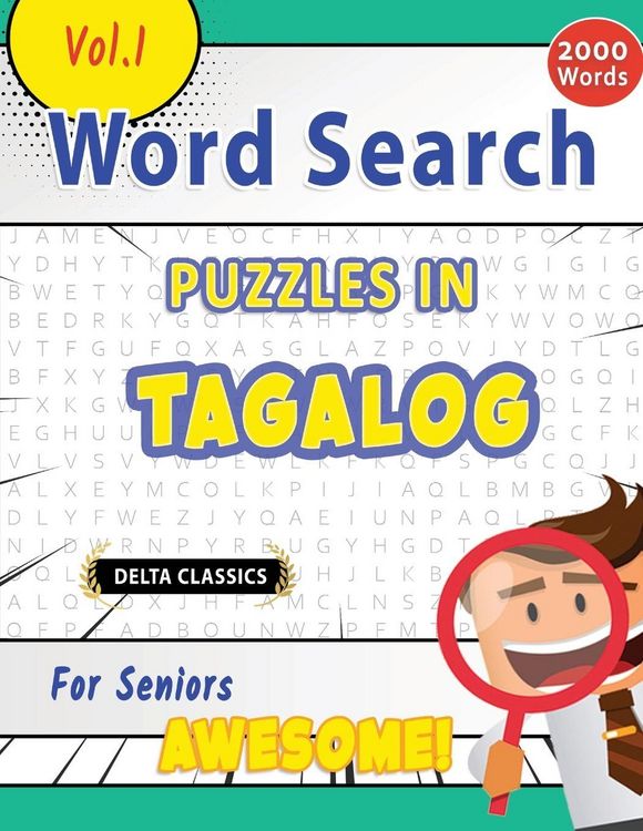 Produktbild: Word Search Puzzles in Tagalog For Seniors - Awesome! Vol.1 - Delta Classics