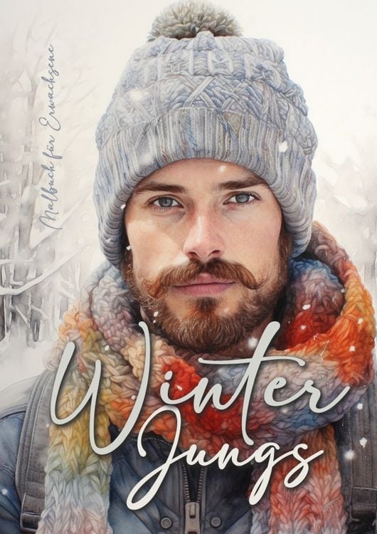 Produktbild: Winter Jungs Malbuch f&uuml;r Erwachsene