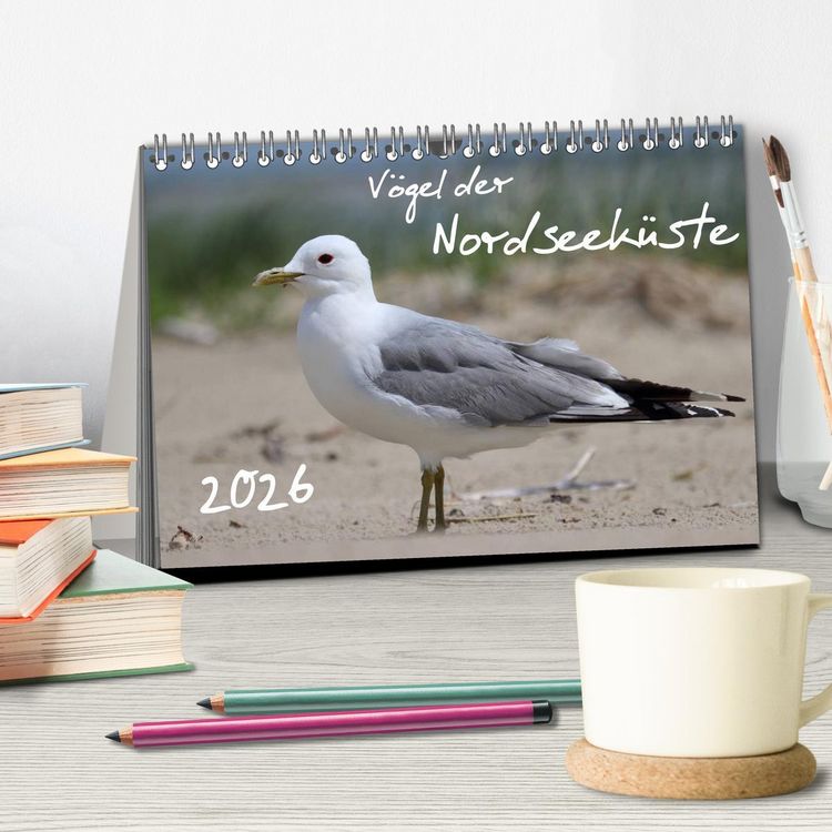 Produktbild: V&ouml;gel der Nordseek&uuml;ste (Tischkalender 2026 DIN A5 quer), CALVENDO Monatskalender