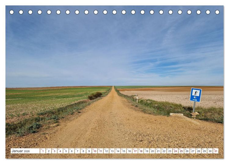 Produktbild: Camino Levante - magische Momente auf stillen Wegen (Tischkalender 2026 DIN A5 quer), CALVENDO Monatskalender