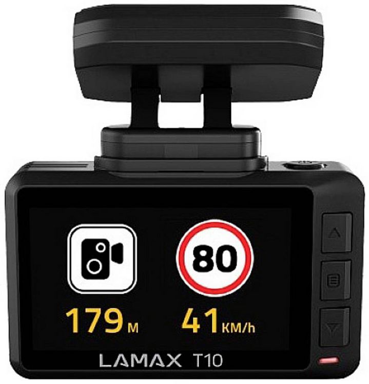 Produktbild: Lamax T10 Dashcam mit GPS Blickwinkel horizontal max.=170 &deg; Datenanzeige im Video, G-Sensor, WDR, Schleifenaufzeichnung, Automatischer Start, GPS