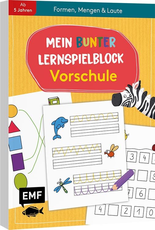 Produktbild: Mein bunter Lernspielblock &ndash; Vorschule: Formen, Mengen und Laute