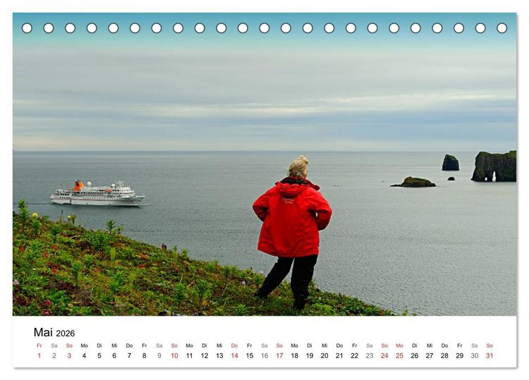Produktbild: Expeditions-Kreuzfahrten MS BREMEN und MS HANSEATIC (Tischkalender 2026 DIN A5 quer), CALVENDO Monatskalender