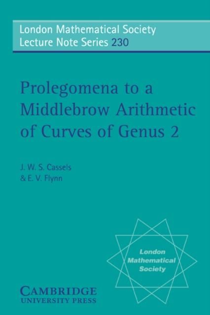 Produktbild: Prolegomena to a Middlebrow Arithmetic of Curves of Genus 2