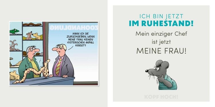 Produktbild: Kopf hoch! Schwarzer Humor für den Ruhestand
