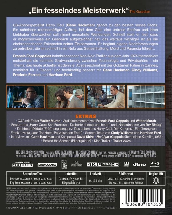 Produktbild: Der Dialog - 50th Anniversary Edition (4K Ultra HD) + (Blu-ray)