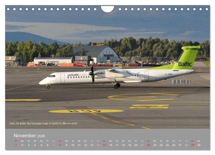 Produktbild: Flugzeuge im Auge der Kamera (Wandkalender 2026 DIN A4 quer), CALVENDO Monatskalender