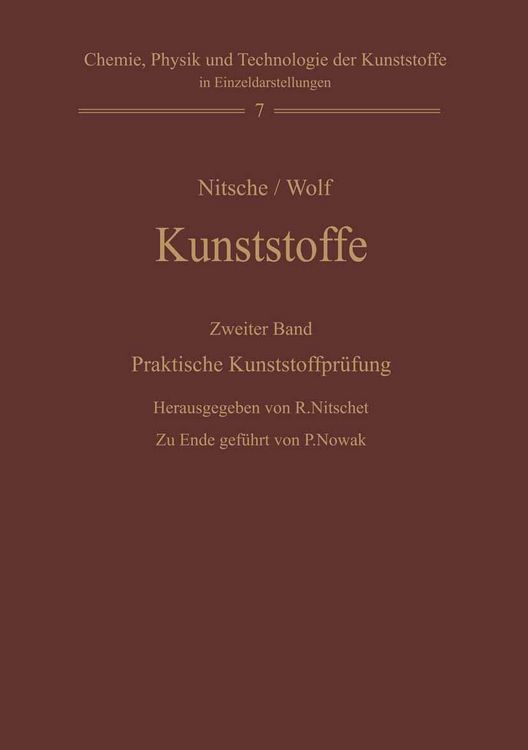 Produktbild: Kunststoffe. Struktur, physikalisches Verhalten und Pr&uuml;fung