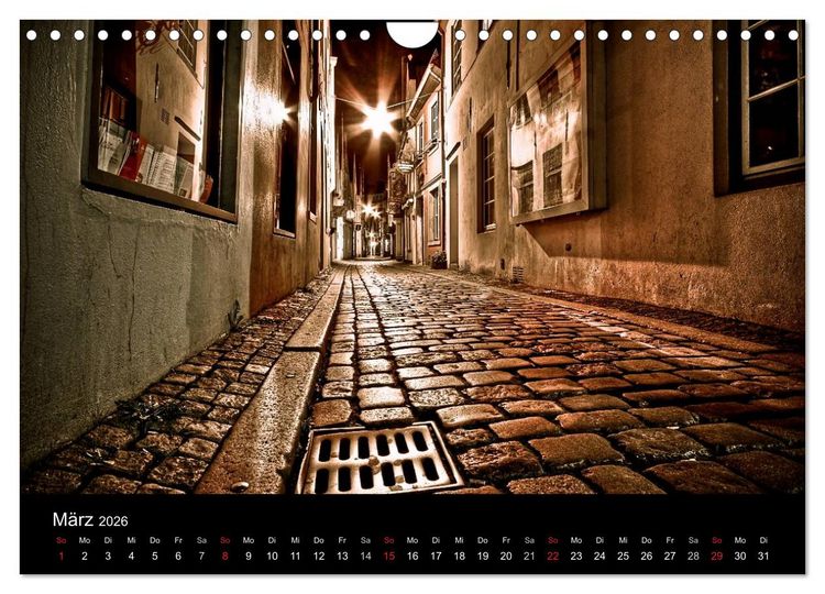 Produktbild: Bremen bei Nacht (Wandkalender 2026 DIN A4 quer), CALVENDO Monatskalender