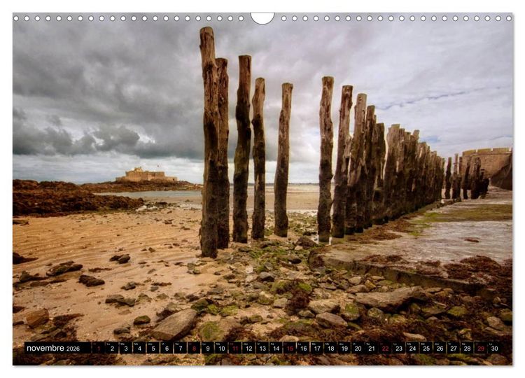 Produktbild: SAINT-MALO, C&ocirc;te d'Emeraude (Calendrier mural 2026 DIN A3 vertical), CALVENDO calendrier mensuel